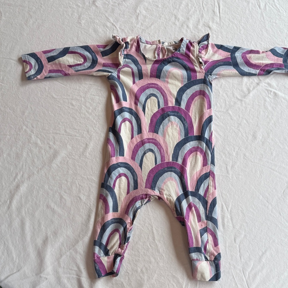Tea Collection Multicolor Rainbow Kids One Piece